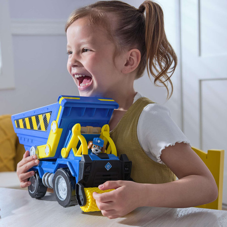 Psi Patrol Duża Wywrotka Wheeler Rubble Crew Deluxe Światła Dźwięk 36 Cm