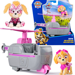 Psi Patrol Pojazd Skye Helikopter i Figurka + Maskotka 15 cm