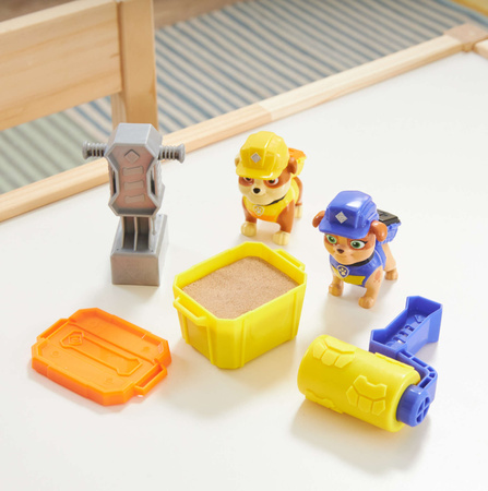 Psi Patrol Zestaw do budowania Rubble&Crew Rubble i jego ekipa Piesek Rubble i Mix + Kinetic Sand + akcesoria