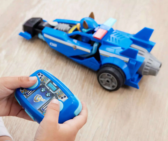 Psi Patrol The Mighty Movie Wielki Film Zdalnie sterowane auto piesek Chase niebieski pojazd RC