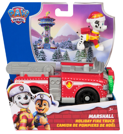 Psi Patrol świąteczny Pojazd z figurką Wóz Strażacki Marshalla