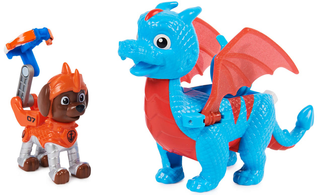 Psi Patrol Rescue Knights Rycerze 2 figurki Zuma i smok Ruby