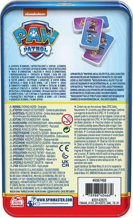 Domino Psi Patrol w puszce Gra towarzyska Spin Master