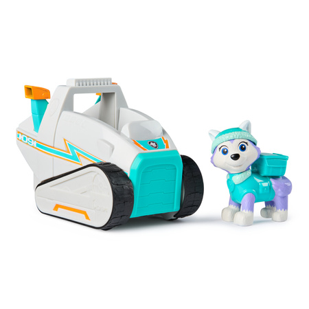 Psi Patrol Pojazd z figurką Everest skuter śnieżny Snow Plow + maskotka Everest Gund 16 cm