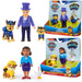 Psi Patrol zestaw 6 figurek Rubble Pani Burmistrz i Chickaletta Chase Burmistrz Humdinger i kotek