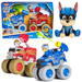 Psi Patrol Marshall I Chase Pojazdy Terenowe Zestaw Rescue Wheels + Figurki i maskotka Chase 23 cm