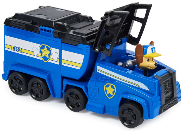 Psi Patrol 2w1 Chase Big Truck Pups Ciężarówka policyjna figurka i pojazd ratunkowy Wyrzutnia