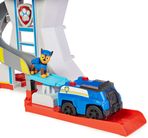 Psi Patrol Duża Baza obserwacyjna z pojazdem policyjnym radiowóz figurki Pieski + akcesoria