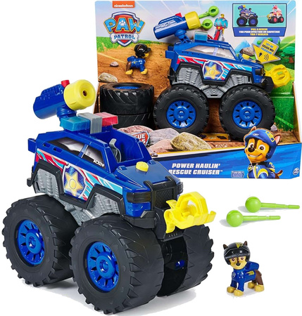 Psi Patrol Rescue Cruiser Duży zestaw niebieski pojazd terenowy Power Haulin Chase'a Światło Dźwięk 28 cm