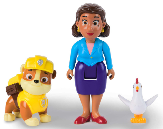 Psi Patrol figurki Rubble Pani Burmistrz i Chickaletta