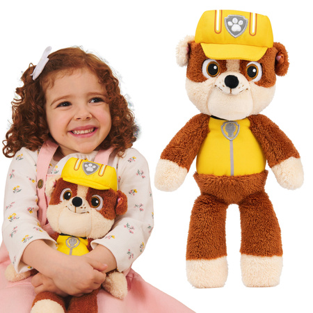 Psi Patrol Rubble Duża Maskotka Pluszak Miękka Przytulanka Gund 32 Cm