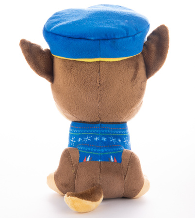 Maskotka Psi Patrol Chase w świątecznym sweterku 18 cm