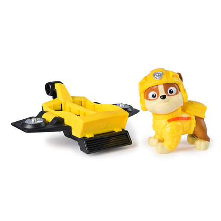 Psi Patrol Rubble figurka z deską hoverboard 6 cm