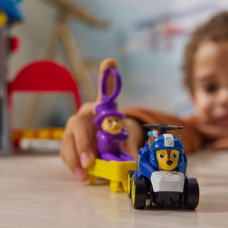 Psi Patrol Air Rescue Zestaw Pup Squad Lotnisko Wieża Lotnicza Airport 30cm + Zestaw figurek Psi Patrol Air Rescue 7 elementów