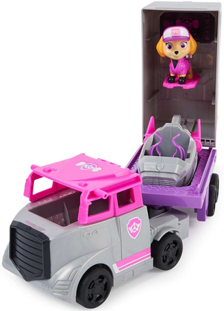 Psi Patrol 3w1 Skye szara Ciężarówka figurka pieska i pojazd ratunkowy helikopter Big Truck Pups Spin Master