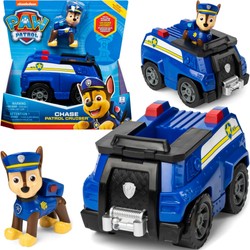 Psi Patrol 2w1 Figurka piesek Chase + radiowóz policyjny wóz pojazd samochód