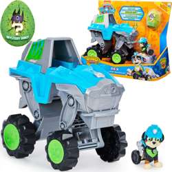 Psi Patrol 3w1 Dino Rescue figurka Rex duży pojazd samochód + dinozaur niespodzianka