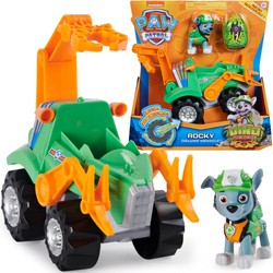 Psi Patrol 3w1 Rocky Dino Rescue figurka + duży pojazd samochód auto + dinozaur niespodzianka