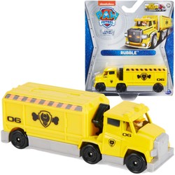 Psi Patrol Rubble Metalowa mini ciężarówka Big Truck Pups True Metal Pojazd żółty