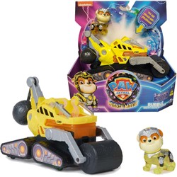 Psi Patrol The Movie 2 Zestaw figurka Rubble piesek pojazd żółte autko walec światło dźwięk