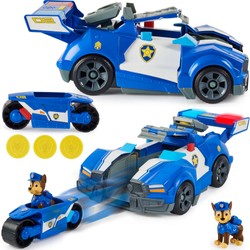 Psi Patrol The Movie pojazd radiowóz transformujący 2w1 i figurka Chase