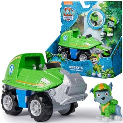 Zestaw Psi Patrol Jungle Pups Pojazd Rocky'ego + figurka