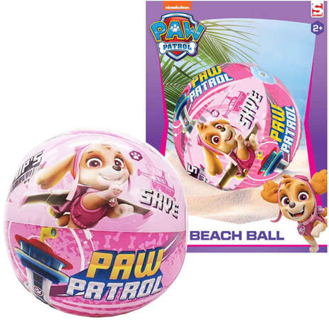 Nadmuchiwana piłka plażowa Psi Patrol Skye 50 cm