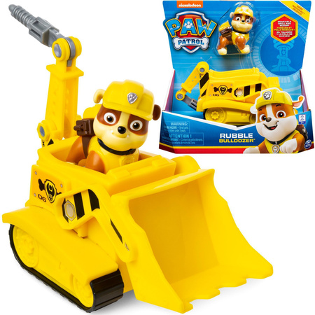 OUTLET Spin Master Psi Patrol Buldożer koparka Rubble'a z figurką USZKODZONE OPAKOWANIE