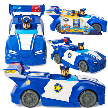 Patrol Psi Patrol Movie film duży pojazd policyjny niebieskie auto radiowóz Chase 45 cm Spin