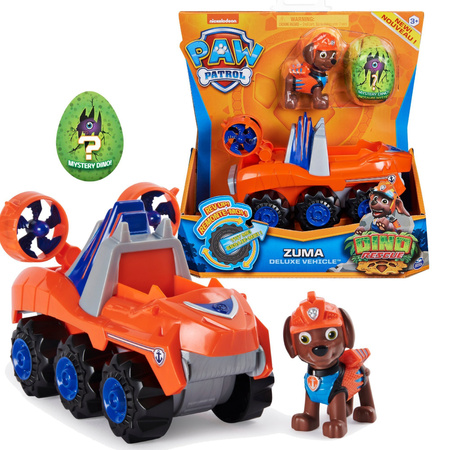 Psi Patrol 3w1 Zuma Dino Rescue Pojazd Auto Samochód + dinozaur niespodzianka