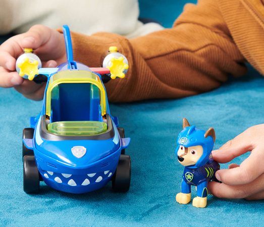 Psi Patrol Aqua Pups zestaw pojazd rekin z figurką Chase