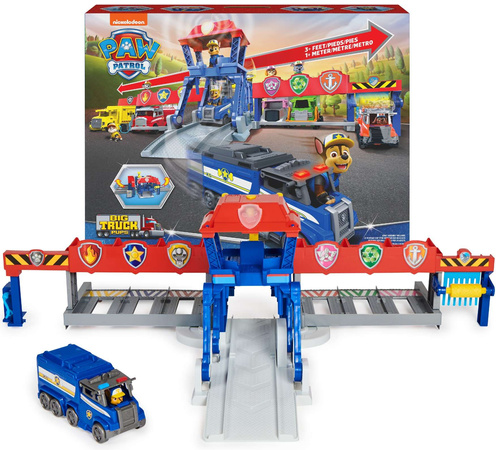 Psi Patrol Big Truck Pups Wielki Garaż Truck Stop HQ + pojazd ciężarówka Chase