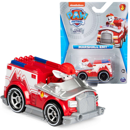 Psi Patrol Metalowy mini pojazd Marshall True Metal