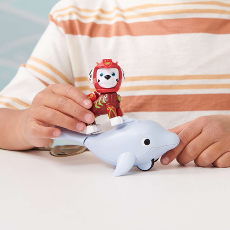 Psi Patrol Zestaw Aqua Pups figurka Marshall i delfin