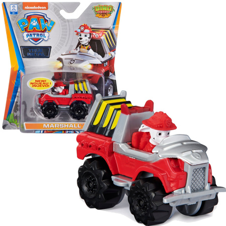 Psi Patrol metalowy pojazd z figurką Marshall Dino Rescue