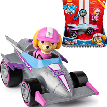 Spin Zestaw Deluxe Psi Patrol Skye Race&Go pojazd i figurka + dźwięk 