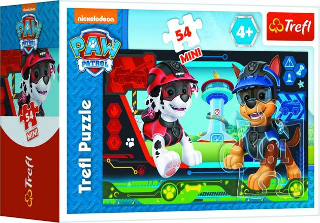 Trefl Puzzle Mini 54 Psi Patrol Psia misja Chase i Marshall