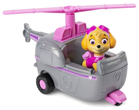 Zestaw Psi Patrol Figurka Zumy oraz pojazd poduszkowiec i Figurka Skye z helikopterem